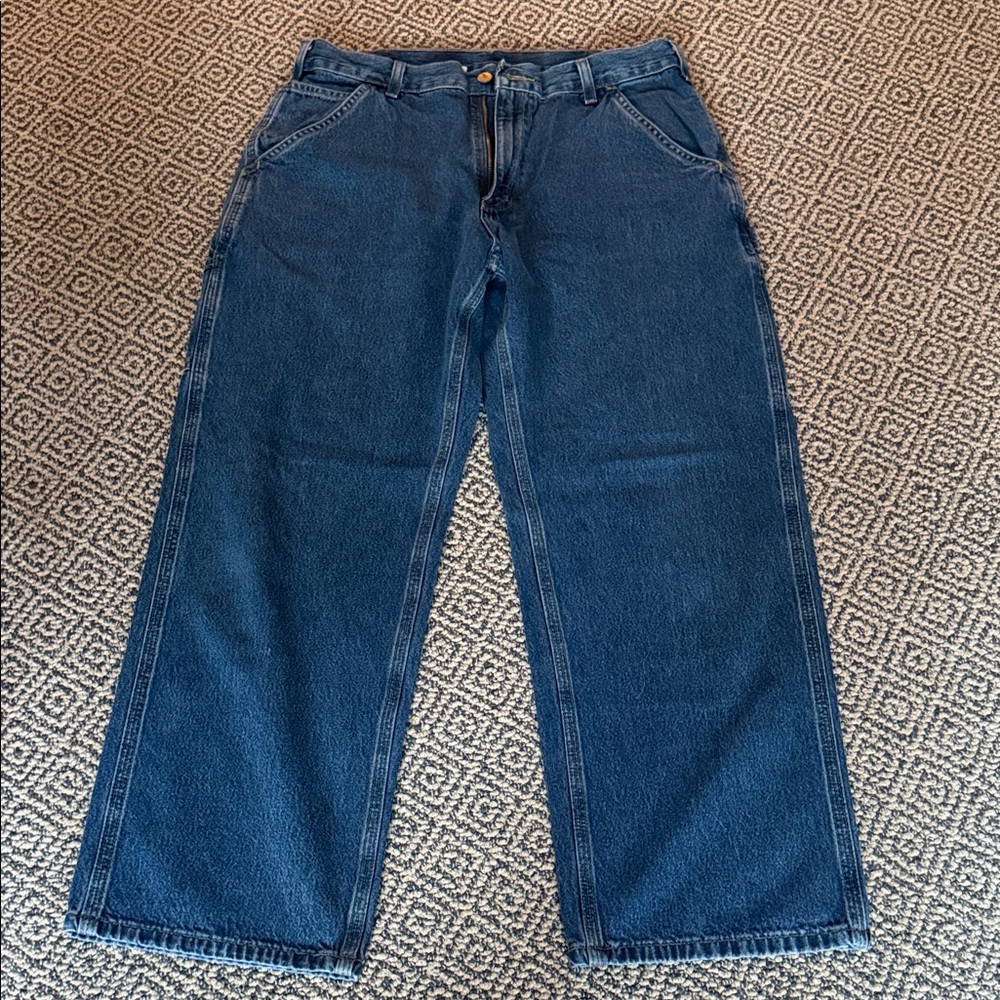 Carhartt Men's Relaxed Fit Blue Jeans